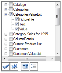 entity/attribute tree